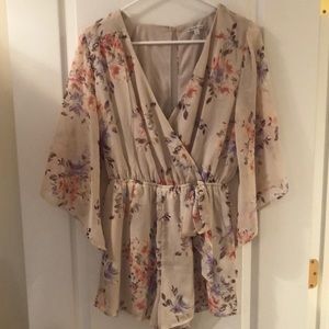 Floral Romper size small Charlotte Russe